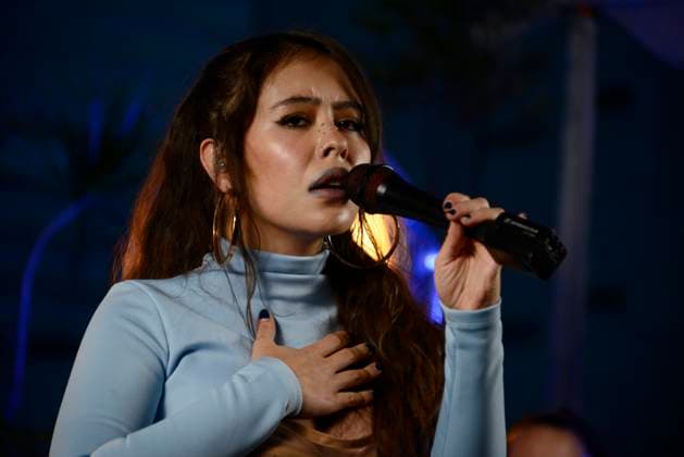 Colombian Singer Juliana Showcase December 5, 2023, Mexico City, Mexico: Colombian singer and songwriter, Juliana Velasquez offered a showcase for her Mexican fans at the Warner Music Mexico Terrace. on December 5, 2023, Mexico City, Mexico. (Photo by Carlos Tischler Eyepix Group) Copyright: xCarlosxTischler xEyepixxGroupx CT_05122023_106615