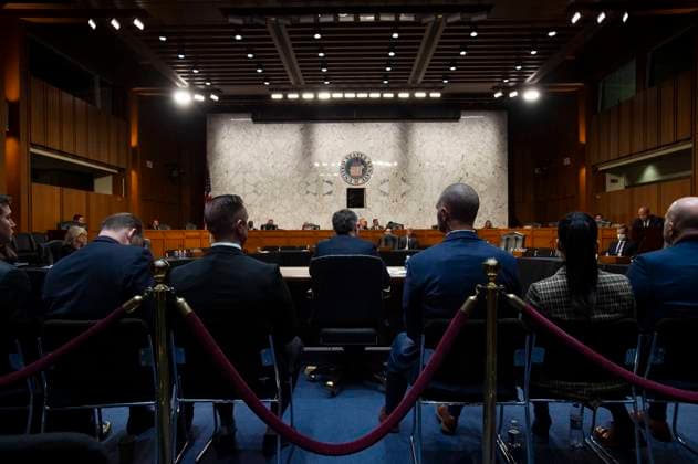 FBI Oversight Hearing - Washington Christopher A. Wray, Director of the Federal Bureau of Investigation (FBI) appears before a United States Senate Committee on the Judiciary oversight hearing to examine the Federal Bureau of Investigation in the Hart Senate Office Building in Washington, DC, USA, Tuesday, December 5, 2023. Photo by Rod Lamkey CNP ABACAPRESS.COM Washington DC United States  Copyright: xLamkeyxRod CNP ABACAx