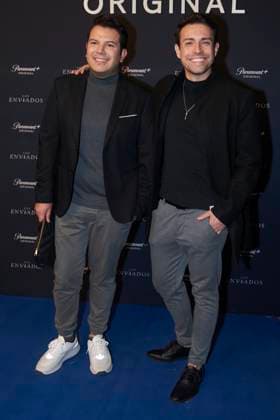 Los Enviados Tv Series Premiere December 5, 2023, Mexico City, Mexico: Jonathan Marin, Carlos Fonseca attend the blue carpet of ˜Los Enviados™ Tv Series premiere. at Teatro Helenico. on December 5, 2023 in Mexico City, Mexico. ( Photo by Jaime Nogales Eyepix Group) Copyright: xJaimexNogales xEyepixxGroupx JN_05122023_106668