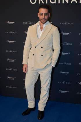 Los Enviados Tv Series Premiere December 5, 2023, Mexico City, Mexico: Miguel Angel Silvestre attends the blue carpet of ˜Los Enviados™ Tv Series premiere. at Teatro Helenico. on December 5, 2023 in Mexico City, Mexico. ( Photo by Jaime Nogales Eyepix Group) Copyright: xJaimexNogales xEyepixxGroupx JN_05122023_106702