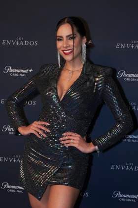 Los Enviados Tv Series Premiere December 5, 2023, Mexico City, Mexico: Eli Varela attends the blue carpet of ˜Los Enviados™ Tv Series premiere. at Teatro Helenico. on December 5, 2023 in Mexico City, Mexico. ( Photo by Jaime Nogales Eyepix Group) Copyright: xJaimexNogales xEyepixxGroupx JN_05122023_106716