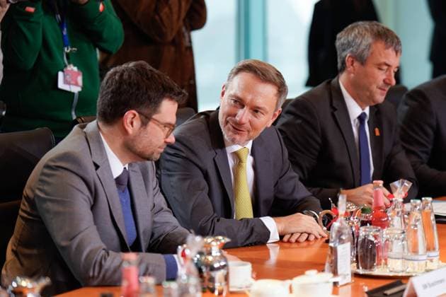 Opening pictures, Cabinet meeting of the Federal Government Opening pictures, Cabinet meeting of the Federal Government with Federal Ministers and State Secretaries, Federal Minister of Finance, Christian Lindner, Federal Minister of Justice, Marco Buschmann Berlin Berlin GER