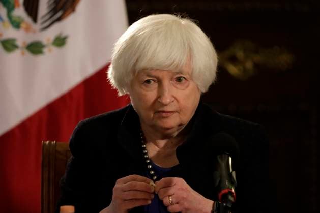 December 7, 2023, Mexico City, Mexico: United States Treasury Secretary Janet Yellen at a press conference at the National Palace in Mexico City. on December 7, 2023 in Mexico City, Mexico Mexico City Mexico - ZUMAe321 20231207_zia_e321_008 Copyright: xLuisxBarronx