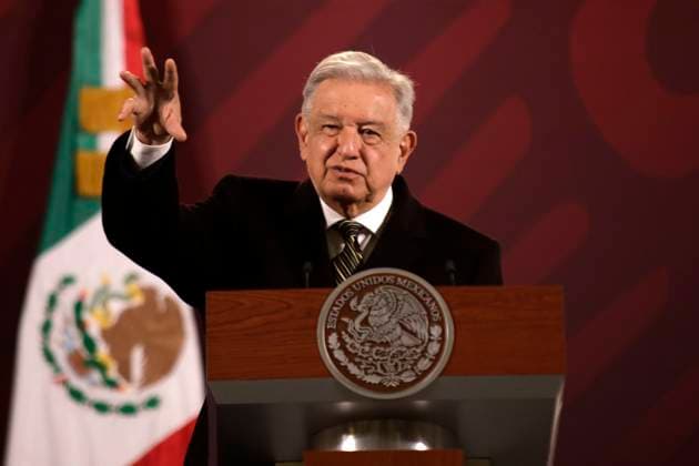 December 8, 2023, Mexico City, Mexico: The president of Mexico, Andres Manuel Lopez Obrador at the press conference at the National Palace in Mexico City. on December 8, 2023 in Mexico City, Mexico Mexico City Mexico - ZUMAe321 20231208_zia_e321_040 Copyright: xLuisxBarronx
