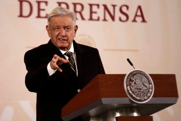 December 8, 2023, Mexico City, Mexico: The president of Mexico, Andres Manuel Lopez Obrador at the press conference at the National Palace in Mexico City. on December 8, 2023 in Mexico City, Mexico Mexico City Mexico - ZUMAe321 20231208_zia_e321_058 Copyright: xLuisxBarronx