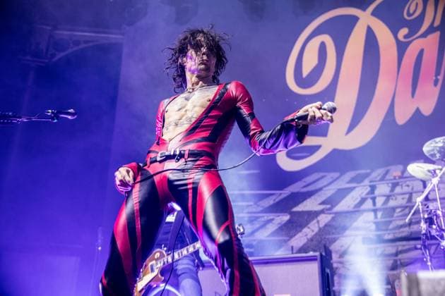 Bilder des Jahres 2023, Entertainment 12 Dezember The Darkness performing live at Roundhouse in London, United Kingdom, on 9 December 2023 The Darkness performing live at Roundhouse in London, United Kingdom, on 9 December 2023, Credit:Sarah Tsang Avalon  Copyright: xSarahxTsangx xAvalonx 0828224648