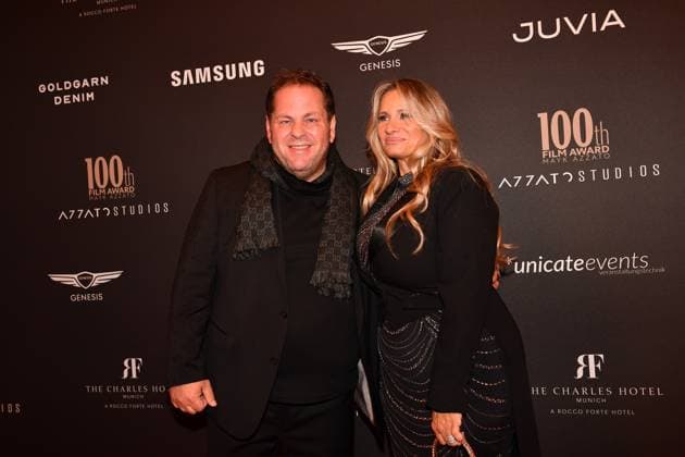 Mayk Azzato with wife 100th Film Award Event The Charles Hotel Munich 09 December 2023