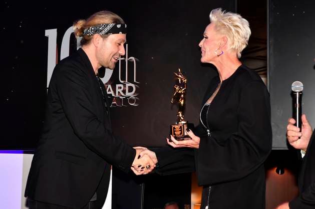 David Garrett and Brigitte Nielsen at the 100th Film Award Event at the Charles Hotel Munich, 09 12 2023 Foto:xB.xInsingerx xFuturexImagex 100th_film_award_3325