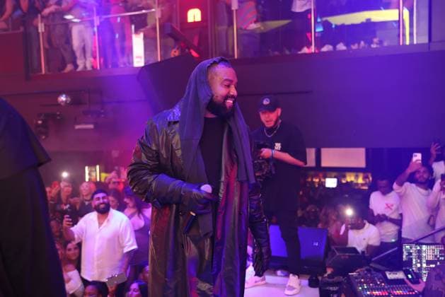Kanye West, DJ Khaled, Lil Wayne, Ty Dolla Sign, Teyana Taylor and Zoey Dollaz at LIV on Sunday as part of Art Basel. Featuring: Kanye West, Ye When: 11 Dec 2023 Credit: Seth Browarnik startraksphoto.com EDITORIAL USE ONLY. NOT FOR USE BY NEWSPAPERS BASED IN THE UK. Copyright: xx 53293562