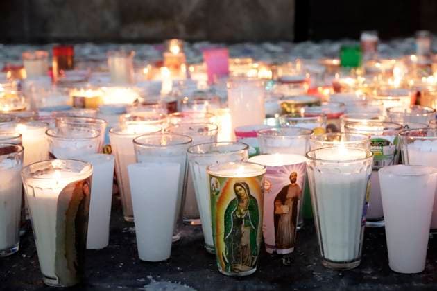 December 11, 2023, Mexico City, Mexico: Millions of parishioners visit the Basilica of Guadalupe to celebrate the Virgin of Guadalupe on the 492nd anniversary of her appearance on Cerro del Tepeyac in Mexico City. on December 11, 2023 in Mexico City, Mexico Mexico City Mexico - ZUMAe321 20231211_zia_e321_170 Copyright: xLuisxBarronx