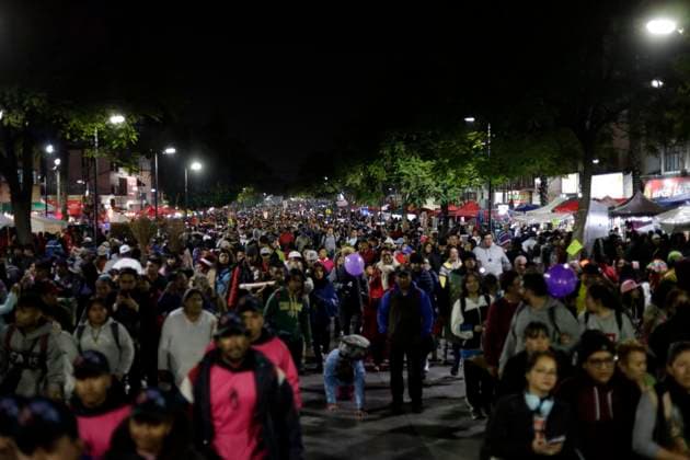 December 11, 2023, Mexico City, Mexico: Millions of parishioners visit the Basilica of Guadalupe to celebrate the Virgin of Guadalupe on the 492nd anniversary of her appearance on Cerro del Tepeyac in Mexico City. on December 11, 2023 in Mexico City, Mexico Mexico City Mexico - ZUMAe321 20231211_zia_e321_203 Copyright: xLuisxBarronx
