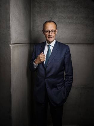 Friedrich Merz, CDU-Parteivorsitzender, aufgenommen wâˆöÂßhrend eines Interviews in seinem BâˆöÂºro im Deutschen Bundestag am 14.11.2023 Berlin Deutschland *** Friedrich Merz, CDU party chairman, pictured during an interview in his office in the German Bundestag on 14 11 2023 Berlin Germany Copyright: xDominikxButzmannx