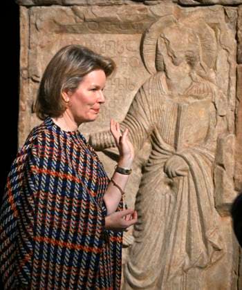 HRH Queen Mathilde Visits Georgia: a story of encounters Exhibition BRUSSELS, BELGIUM - DECEMBER 12 :Her Majesty the Queen visits the exhibition Georgia: a history of encounters at the Musée d Art et d Histoire in Brussels. This heritage exhibition is part of Europalia Georgia and highlights the country s art, culture and history. Queen Mathilde of Belgium pictured on DECEMBER 12, 2023 in Brussels, Belgium, 12 12 23 Brussels Belgium  Copyright: xPhilipxReynaersx