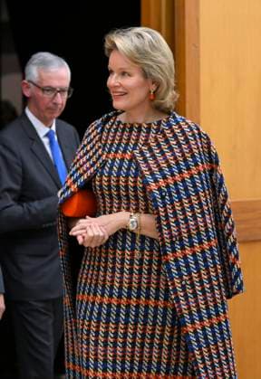 HRH Queen Mathilde Visits Georgia: a story of encounters Exhibition BRUSSELS, BELGIUM - DECEMBER 12 :Her Majesty the Queen visits the exhibition Georgia: a history of encounters at the Musée d Art et d Histoire in Brussels. This heritage exhibition is part of Europalia Georgia and highlights the country s art, culture and history. Queen Mathilde of Belgium pictured on DECEMBER 12, 2023 in Brussels, Belgium, 12 12 23 Brussels Belgium  Copyright: xPhilipxReynaersx
