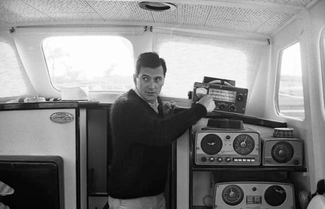 Rock Hudson at Home Actor Rock Hudson at his boat Los Angeles, CA USA  Copyright: xLeoxFuchsx 0732_hudson_on_boat