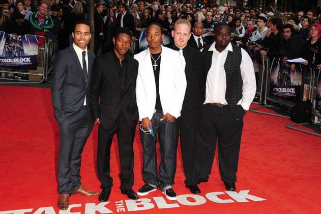 Leeon Jones, John Boyega, Franz Drameh, Jermain Smith, Lee Long and Selom Awadzi attend the UK premiere of the new film Attack The Block 60511, LONDON, UNITED KINGDOM - Wednesday May 5, 2011. Leeon Jones, John Boyega, Franz Drameh, Jermain Smith, Lee Long and Selom Awadzi attend the UK premiere of the new film Attack The Block , held at Vue West End in London. UK, IRELAND, DUBAI, USA AND CANADIAN USE ONLY , Credit:PacificCoastNews.com Avalon UK, London  Copyright: xPacificCoastNews.comx xAvalonx 0525018767