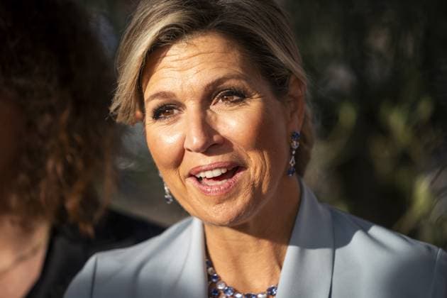 BUSSUM - Queen Maxima arrives for recordings for the Christmas Music Gala 2023 of the More Music in the Classroom foundation, recorded and broadcast by AVROTROS. ANP JEROEN JUMELET netherlands out - belgium out  Copyright: xx x486270611x originalFilename: 486270611.jpg