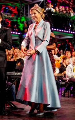 14-12-2023 Bussum Queen Maxima at the recordings for the Christmas Music Gala 2023 of the More Music in the Classroom foundation, recorded and broadcast by AVROTROS. Â  Copyright: xPPEx