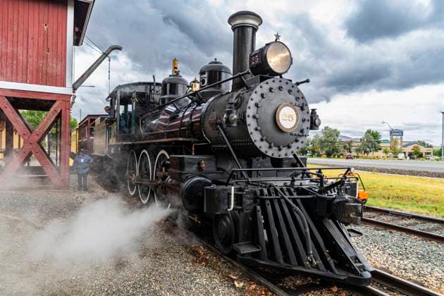 Steam train in the Nevada State Railroad Museum, Carson City, Nevada, United States of America, North America Copyright: MichaelxRunkel 1184-8921