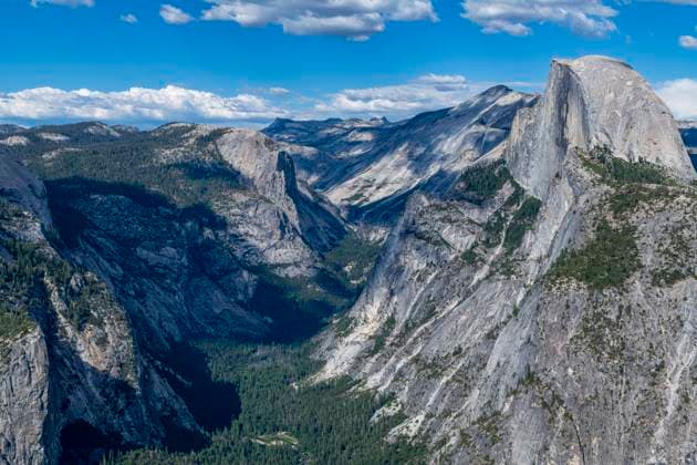 View over Yosemite National Park with Half Dome, UNESCO World Heritage Site, California, United States of America, North America Copyright: MichaelxRunkel 1184-8953