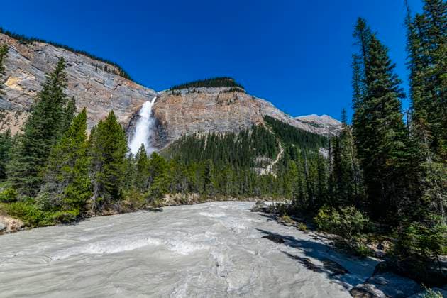 Takakkaw Falls, second tallest waterfall in Canada, Yoho National Park, UNESCO World Heritage Site, British Columbia, Canada, North America Copyright: MichaelxRunkel 1184-9196
