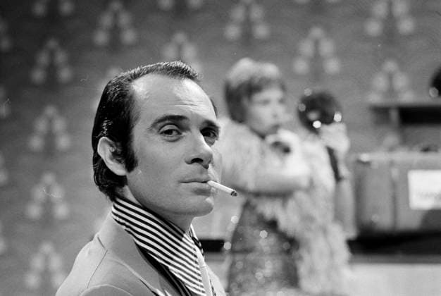 COPAINS D ABORD Archives - No Web - En France, à Paris, sur le plateau de COPAINS D ABORD, Guy MARCHAND. Le 29 janvier 1975 Bernard Leguay via Bestimage ! only BELGIUM ! France  Copyright: x00576322x