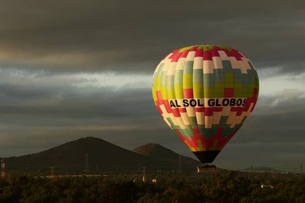 December 16, 2023, Mexico City, Teotihuacan, Mexico: The largest balloon on the entire continent was launched at dawn at the emblematic Archaeological center of the Pyramids of TeotihuacoÂ¡n, in Mexico. TeotihuacoÂ¡n, also known as the land of the Gods, was the landscape to observe from the spectacular flight of one of the largest hot air balloons on the continent..The Mexican company Al Sol Globos started with this gigantic model, the N-500 balloon that will be part of its fleet. Mexico City Mexico - ZUMAn296 20231216_zip_n296_005 Copyright: xJorgexNunezx