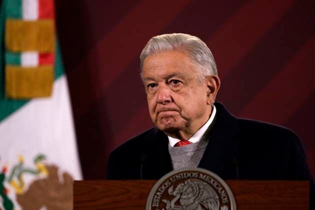 Andres Manuel Lopez Obrador, president of Mexico with a press conference at the National Palace December 19, 2023, Mexico City, Mexico: The president of Mexico, Andres Manuel Lopez Obrador at the press conference at the National Palace in Mexico City. on December 19, 2023 in Mexico City, Mexico (Photo by Luis Barron Eyepix Group). Copyright: xLuisxBarronx xEyepixxGroupx LB_20231219-13