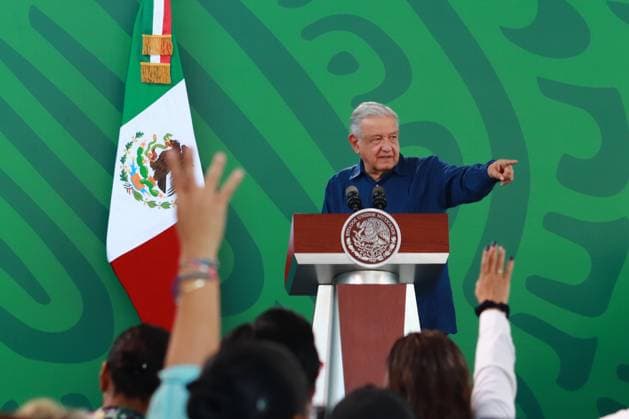 December 20, 2023, Acapulco, Mexico: The president of Mexico, Andres Manuel Lopez Obrador gesticulates while speaks during the briefing conference. on December 20, 2023. In Acapulco, Guerrero. Acapulco Mexico - ZUMAe321 20231220_zia_e321_058 Copyright: xCarlosxSantiagox
