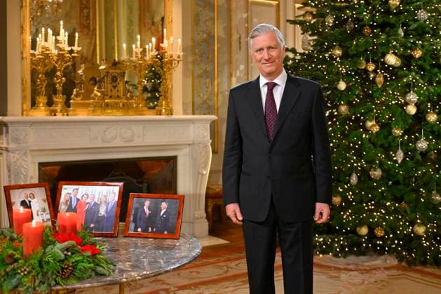 Entertainment Themen der Woche KW51 Xmas speech of King Philippe BRUSSELS, BELGIUM - DECEMBER 19 : King Philippe of Belgium records his yearly Christmas message and best wishes at Laeken Royal Palace in Brussels, Belgium, 19 December 2023 (picture by Philip Reynaers Pool PhotoNews Brussels Belgium  Copyright: xPhilipxReynaersx