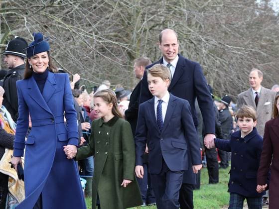 . 25 12 2023. Sandringham , United Kingdom. UK Royals at the Christmas Day church service in Sandringham, United Kingdom. Picture by Stephen Lock i-Images  xStephenxLockx xi-Imagesx IIM-24899-0006