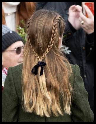 . 25 12 2023. Sandringham , United Kingdom. Princess Charlotte leaving the Christmas Day church service in Sandringham, United Kingdom. Picture by Stephen Lock i-Images  xStephenxLockx xi-Imagesx IIM-24899-0051