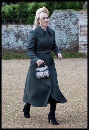 . 25 12 2023. Sandringham , United Kingdom. Zara Tindall leaving the Christmas Day church service in Sandringham, United Kingdom. Picture by Stephen Lock i-Images  xStephenxLockx xi-Imagesx IIM-24899-0053