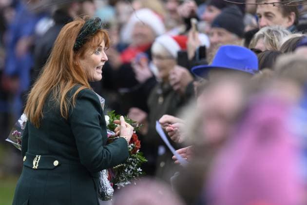 Members of the British Royal Family attend the Christmas Day service at Sandringham Featuring: Sarah Duchess of York Where: Sandringham, Norfolk, United Kingdom When: 25 Dec 2023 Credit: Cover Images EDITORIAL USE ONLY. NOT FOR USE BY NEWSPAPERS BASED IN THE UK. Copyright: xx 53324679