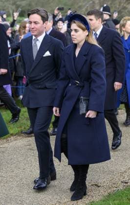 Members of the British Royal Family attend the Christmas Day service at Sandringham Featuring: Edoardo Mapelli Mozzi, Princess Beatrice Where: Sandringham, Norfolk, United Kingdom When: 25 Dec 2023 Credit: Cover Images EDITORIAL USE ONLY. NOT FOR USE BY NEWSPAPERS BASED IN THE UK. Copyright: xx 53324700