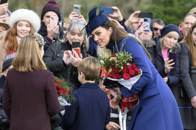 Members of the British Royal Family attend the Christmas Day service at Sandringham Featuring: Catherine Princess of Wales Where: Sandringham, Norfolk, United Kingdom When: 25 Dec 2023 Credit: Cover Images EDITORIAL USE ONLY. NOT FOR USE BY NEWSPAPERS BASED IN THE UK. Copyright: xx 53324722