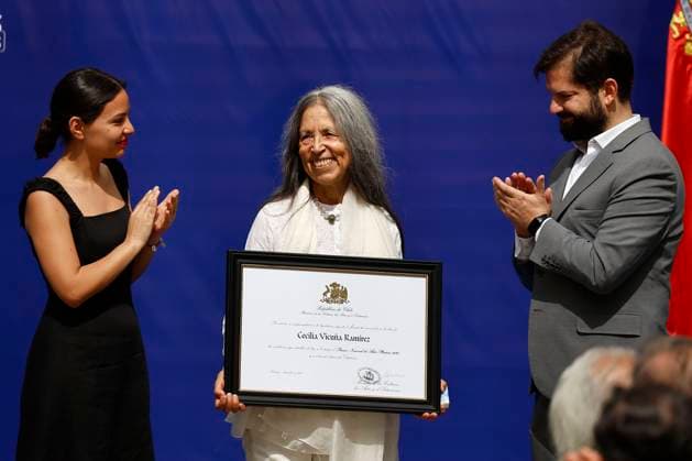 Santiago, December 26, 2023 The 2023 National Awards Ceremony is held in the courtyard of the Palacio de La Moneda Dragomir Yankovic Aton Chile, Santiago Chile Aton 861463  Copyright: DRAGOMIRxYANKOVIC ATONxCHILE