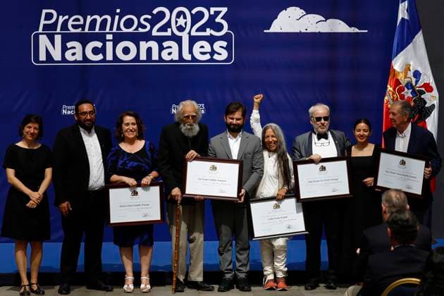 Santiago, December 26, 2023 The 2023 National Awards Ceremony is held in the courtyard of the Palacio de La Moneda Dragomir Yankovic Aton Chile, Santiago Chile Aton 861466  Copyright: DRAGOMIRxYANKOVIC ATONxCHILE