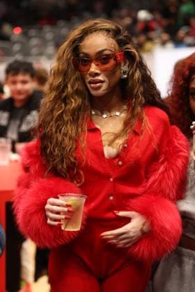 WASHINGTON, D.C. - DECEMBER 26: Winnie Harlow attends the Washington Wizards vs Orlando Game at the Capital One Arena in Washington, D.C. on December 26, 2023. Copyright: xmpi34x