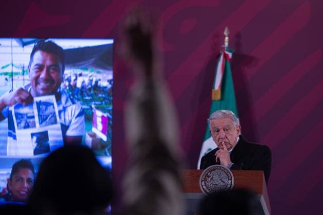 Mexican President Lopez Obrador News Conference December 28, 2023. Mexico City, Mexico. This morning, Mexican President AndrÃ s Manuel Lopez Obrador offered his morning press conference in which he answered questions from media representatives at National Palace. On December 28, 2023 in Mexico City. (Photo by Alex Dalton Eyepix Group) Copyright: xAlexxDalton xEyepixxGroupx AD_28122023_108282