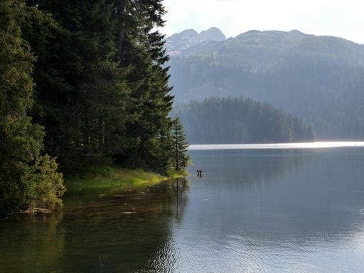 A beautiful shot of a mountain landscape with an amazing lake in Durmitor National Park, Montenegro 667210 RECORD DATE NOT STATED