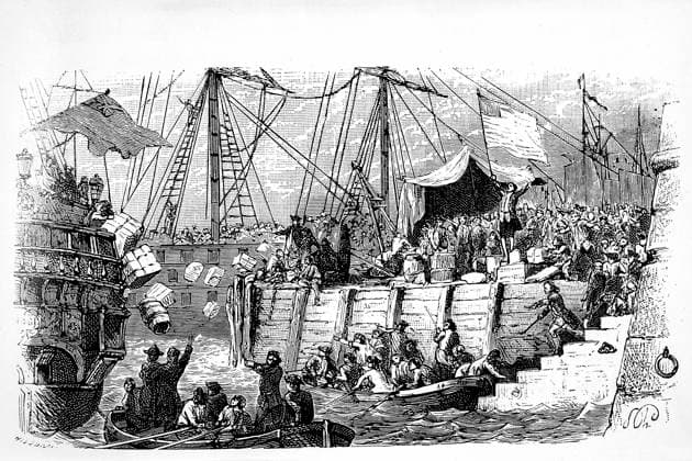 Boston Tea Party, 1773  Copyright: xABxArchivex jtv003564