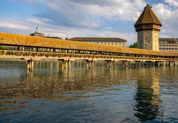 Famous Chapel Bridge in the city of Lucerne Famous Chapel Bridge in the city of Lucerne - travel photography Copyright: xZoonar.com ÊrikxLattweinx 18903673