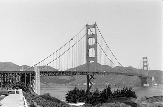 Zu Besuch in San Francisco Die Golden Gate Bridge in San Francisco, 1962. The Golden Gate Bridge in San Francisco, 1962., USA Copyright: ErichxAndres EAN_6208476