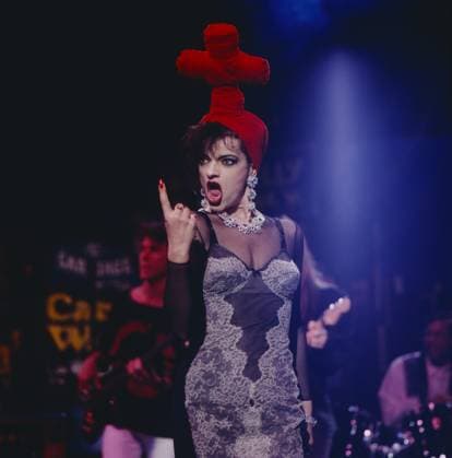 NINA HAGEN Nina Hagen, deutsche Sängerin, Liedermacherin, aka, Godmother of Punk, Portrait, 1989. Nina Hagen, German singer-songwriter, aka Godmother of Punk, portrait, 1989., Deutschland Copyright: kpa kpa_55050087 EDITORIAL USE ONLY