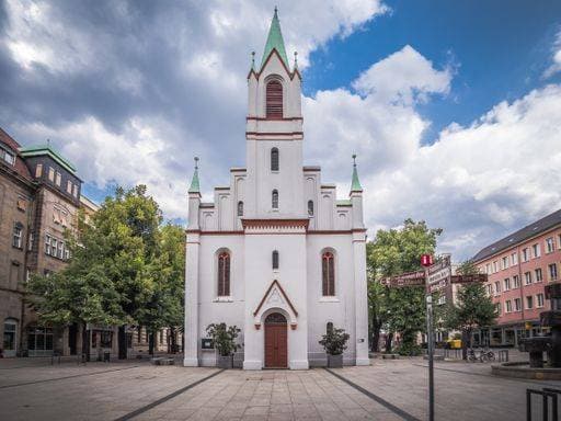 Schlosskirchplatz in Cottbus with the Jewish synagogue 1323668