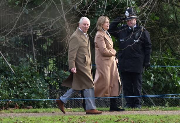Entertainment Themen der Woche KW01 Entertainment Bilder des Tages King Charles III, attends the Sunday service at St. Mary Magdalene church in Sandringham, Norfolk, UK, on 7th January, 2024. 