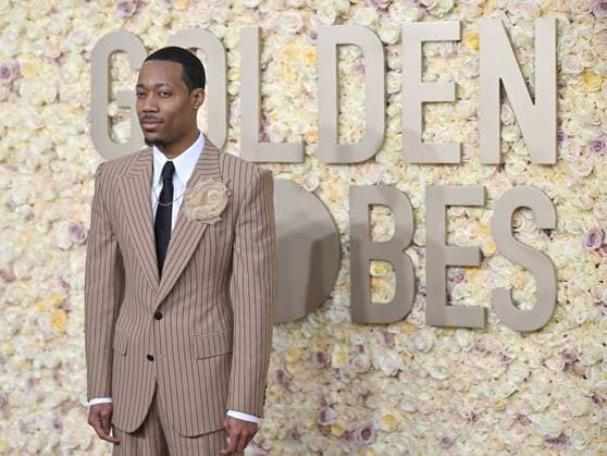 Actor Tyler James Williams arrives for the 81st annual Golden Globe Awards at the Beverly Hilton in Beverly Hills, California on Sunday, January 7, 2024.  LAP202401070002 CHRISxCHEW