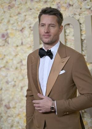 Actor Justin Hartley arrives for the 81st annual Golden Globe Awards at the Beverly Hilton in Beverly Hills, California on Sunday, January 7, 2024.  LAP202401070015 CHRISxCHEW