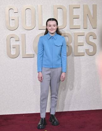 Actress Bella Ramsey arrives for the 81st annual Golden Globe Awards at the Beverly Hilton in Beverly Hills, California on Sunday, January 7, 2024.  LAP202401070066 CHRISxCHEW